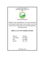 Nghiên cứu đặc tính sinh học của loài cây re hương làm cơ sở cho bảo tồn và phát triển loài tại huyện định hóa tỉnh thái nguyên 