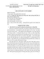 ĐỀ CƯƠNG ĐỒ ÁN TỐT NGHIỆP: Đánh giá chất lượng môi trường nước mặt tại làng nghề gốm sứ Đông Triều tỉnh Quảng Ninh