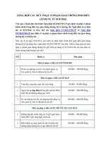 Tổng hợp những lỗi vi phạm giao thông thường gặp và mức xử phạt cụ thể áp dụng từ ngày 01/08/2016
