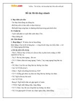 Giáo án mầm non đề tài: Bé thi chạy nhanh