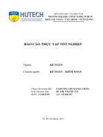 Bao cao thuc tap tot nghiep  Ke toan tai chinh ngan hang