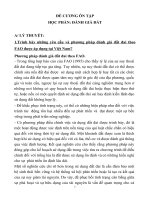 ĐỀ CƯƠNG ÔN TẬP HỌC PHẦN ĐÁNH GIÁ ĐẤT