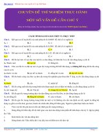 Chuyên đề thí nghiệm thực hành vật lý ( Hocmai.vn )