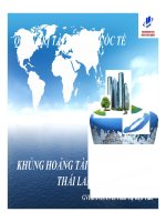 KHỦNG HOẢNG TÀI CHÍNH CHÂU Á  THÁI LAN