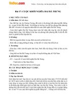 Giáo án Lịch sử 6 bài Cuộc khởi nghĩa Hai Bà Trưng