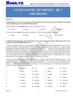 Đề thi thử THPT QG môn tiếng Anh 2016  Đề số 2