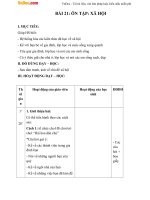 Giáo án Tự nhiên xã hội 1 bài 21: Ôn tập xã hội