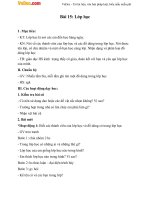 Giáo án Tự nhiên xã hội 1 bài 15: Lớp học