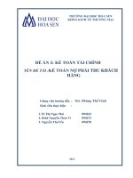 Kế toán nợ phải thu khách hàng