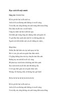 Lời bài hát Học cách đi một mình