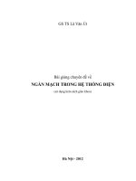 NGẮN MẠCH TRONG HỆ THỐNG ĐIỆN