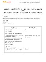 Giáo án Toán 3 chương 2 bài 28: Chia số có 3 chữ số cho số có 1 chữ số