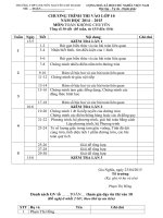 KẾ HOẠCH  ON THI VAO 10 (2014 2015)