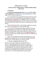 TÍNH TOÁN LỰA CHỌN VỊ TRÍ LẮP ĐẶT THIẾT BỊ SVC CHO HỆ THÔNG ĐIỆN VIỆT NAM