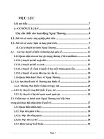 Nâng cao hiệu quả hoạt động xuất khẩu của doanh nghiệp việt nam trong quá trình hội nhập kinh tế quốc tế 