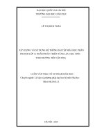 Xây dựng và sử dụng hệ thống bài tập hóa học phần phi kim lớp 11 nhằm phát triển năng lực học sinh theo hướng tiếp cận pisa 