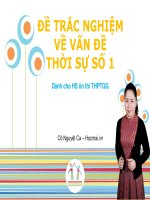 Đề trắc nghiệm tin tức thời sự tiếng anh