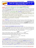 12 BAI TOAN THUC TE ÔN THI ĐẠI HỌC phan 1 có BG