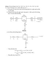 đề bài ổn định trong hệ thống điện