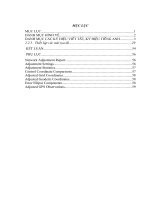 Nghiên cứu xử lý số liệu đo GPS của lưới khống chế trắc địa