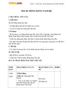 Giáo án Địa lý 4 bài 20: Đồng bằng Nam Bộ