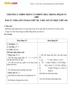 Giáo án Toán 3 chương 2 bài 27: Chia số có 2 chữ số cho 1 số có 1 chữ số