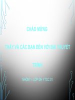 BÀI THUYẾT TRÌNH BỆNH BỤI PHỔI NGHỀ NGHIỆP