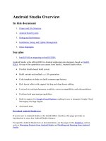 Android studio overview