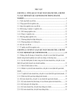 Hoàn thiện công tác kế toán doanh thu, chi phí và xác định kết quả kinh doanh nhằm tăng cường công tác quản lý chi phí kinh doanh tại công ty TNHH Bẩy Loan