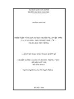 Phát triển năng lực tự học truyện ngắn việt nam giai đoạn 1930 1945 cho học sinh lớp 11 trung học phổ thông 