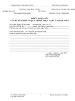 bao cao THUC TAP CO SO NGANH CÔNG TY CỔ PHẦN THỰC PHẨM HỮU NGHỊ.