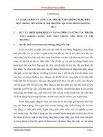 Một số kiến nghị góp phần hoàn thiện chế độ thanh toán không dùng tiền mặt tại NHNo  PTNT tỉnh nam định 