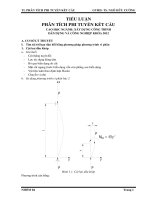 Bài tập lớn môn học Phân tích phi tuyến kết cấu sử dụng phần mềm CALFEM 3.4 TS Ngô Hữu Cường  Cao học Chuyên ngành xây dựng dân dụng và công nghiệp Đại học Bách Khoa TP.HCM