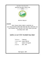 Thực trạng nông thôn và phương án quy hoạch nông thôn mới theo bộ tiêu chí quốc gia tại xã hồng thái   huyện văn lãng   tỉnh lạng sơn, giai đoạn 2013   2020 