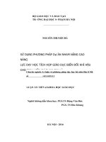 Sử dụng phương pháp dạy học dự án nhằm nâng cao năng lực dạy học tích hợp giáo dục biến đổi khí hậu cho sinh viên sư phạm địa lí 