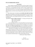 Thuyết minh đồ án tốt nghiệp ĐH  Ngành Xây Dựng Dân Dụng  Công Nghiệp