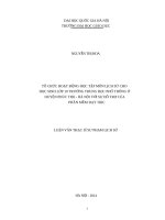 Tổ chức hoạt động học tập môn lịch sử cho học sinh lớp 10 trường trung học phổ thông ở huyện phúc thọ   hà nội với sự hỗ trợ của phần mềm dạy học 