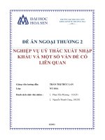 Nghiệp vụ ủy thác xuất nhập khẩu và một số vấn đề có liên quan