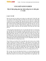 Sáng kiến kinh nghiệm - Một số biện pháp giáo dục tính tự lập cho trẻ mẫu giáo