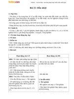 Giáo án Vật lý 8 bài 22: Dẫn nhiệt