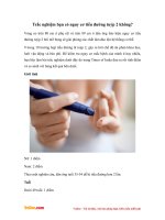 Trắc nghiệm: Bạn có nguy cơ mắc tiểu đường tuýp 2 không?