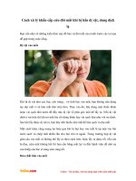 Cách xử lý khẩn cấp khi dị vật, dung dịch lạ bắn vào mắt