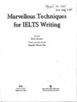 Marvellous techniques for IELTS writting