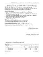 Thiết kế hệ thống cung cấp điện cho nhà máy cơ khí công nghiệp địa phương 