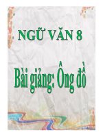 Bài giảng Ông đồ
