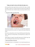 Những căn bệnh ẩn chứa từ dấu hiệu hôi miệng mà ra