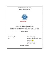 Báo cáo thực tập đề tài : Kế toán tiền lương và các khoản trích theo lương tại công ty