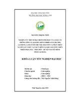 Nghiên cứu một số đặc điểm sinh học của loài cây thông lông gà (dacrycarpus imbricatus ( blume) laubenf) 