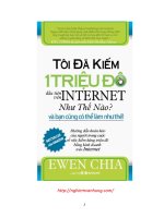Tôi đã kiếm 1 Triệu đô đầu tiên trên internet như thế nào  EWEN CHIA
