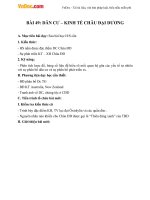 Giáo án Địa lý 7 bài 49: Dân cư và kinh tế châu Đại Dương